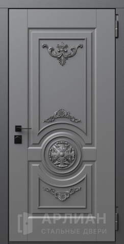 Фото «Трехконтурная входная дверь с ребрами жесткости и отделкой Дуб №1»